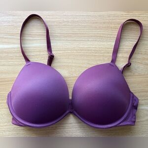 PINK Push Up Bra in Purple 34D